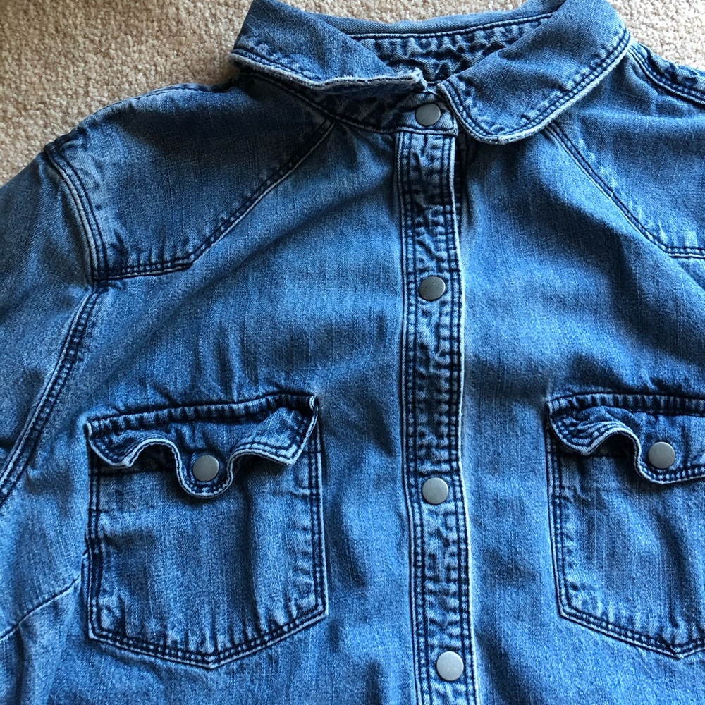 GAP Denim Western Shirt - Picture 2 of 6
